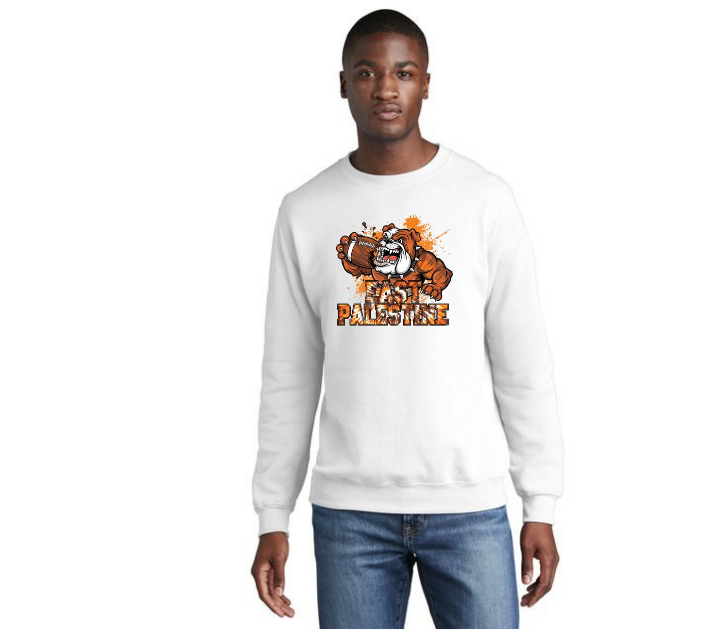 EAST PALESTINE FOOTBALL PC78 Core Fleece Crewneck Sweatshirt 18