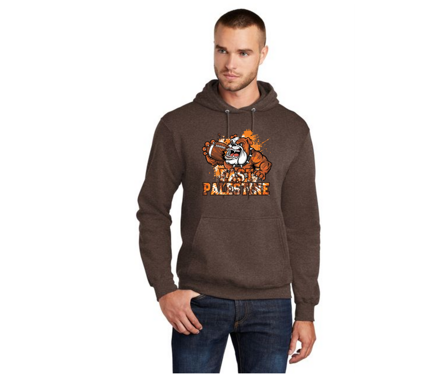 EAST PALESTINE FOOTBALL PC78H Port & Company® Core Fleece Pullover Hooded Sweatshirt 18