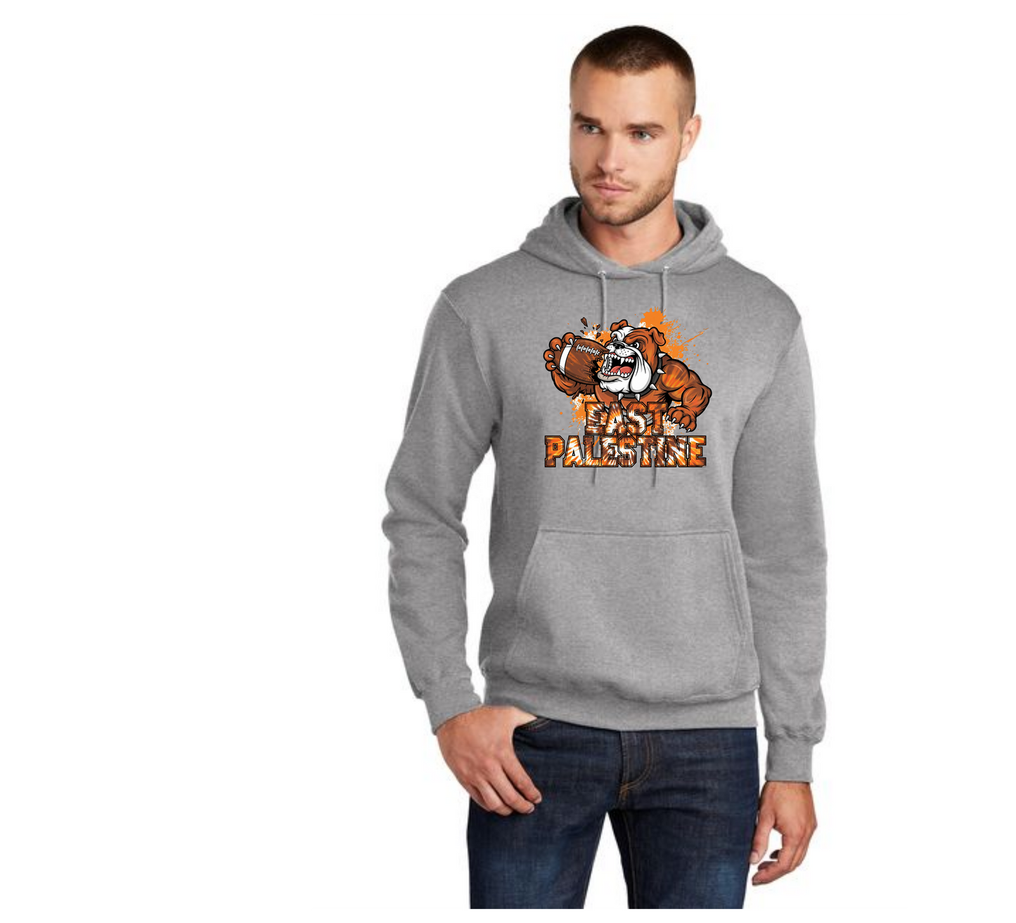 EAST PALESTINE FOOTBALL PC78H Port & Company® Core Fleece Pullover Hooded Sweatshirt 18