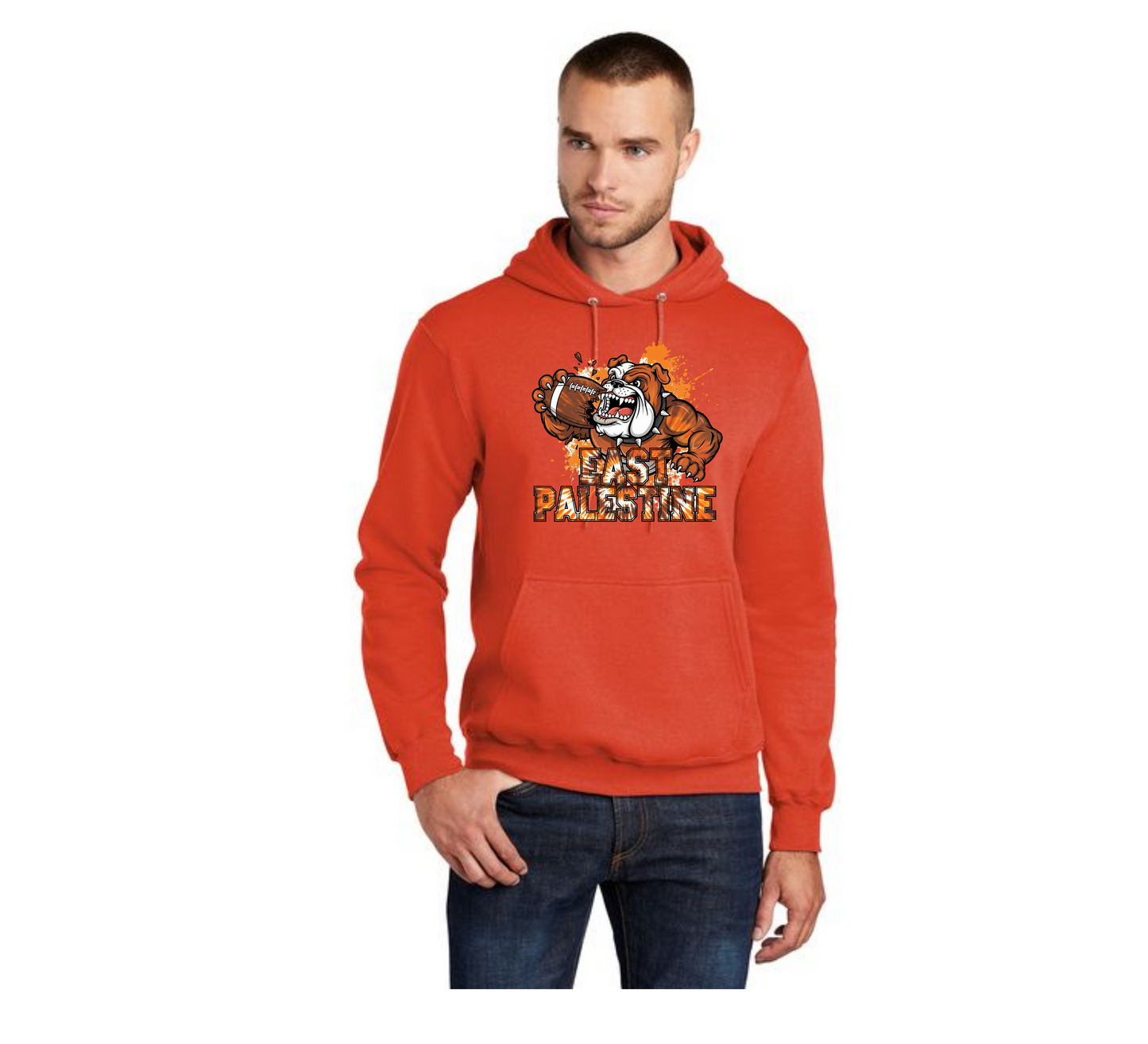 EAST PALESTINE FOOTBALL PC78H Port & Company® Core Fleece Pullover Hooded Sweatshirt 18