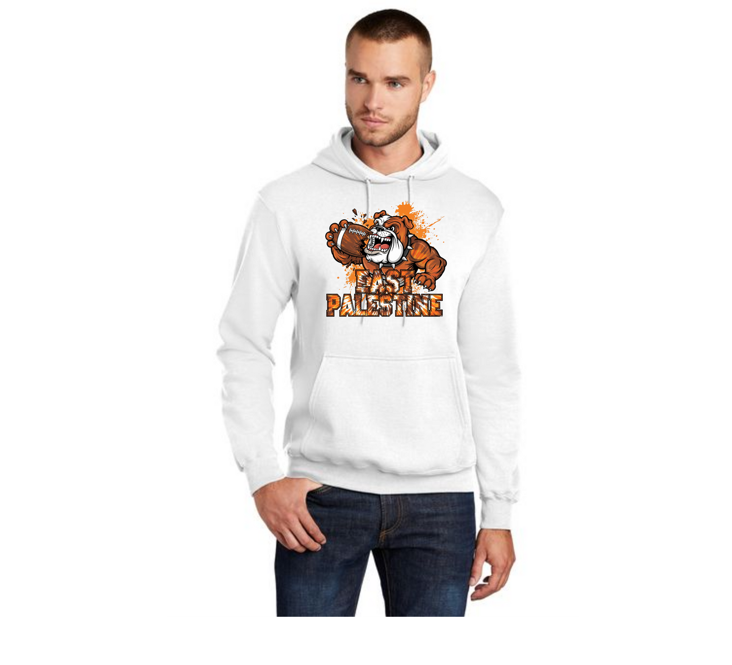 EAST PALESTINE FOOTBALL PC78H Port & Company® Core Fleece Pullover Hooded Sweatshirt 18