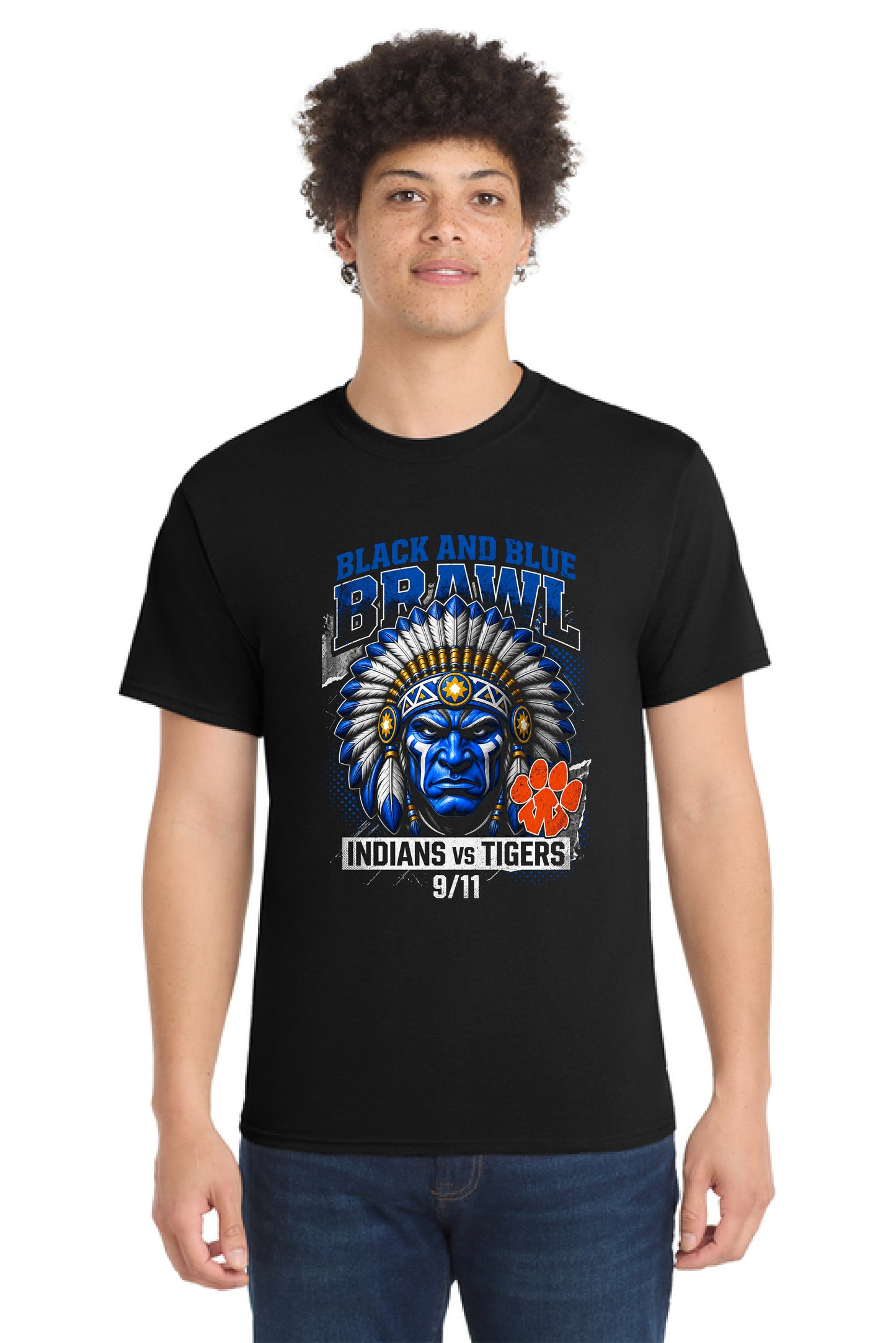 SL FOOTBALL BRAWL Port & Co® Core Blend Tee 1