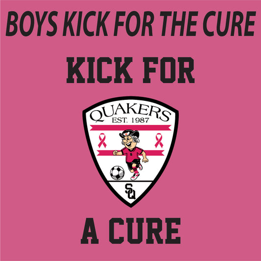 BOYS QUAKERS KICK FOR THE CURE Tee 22
