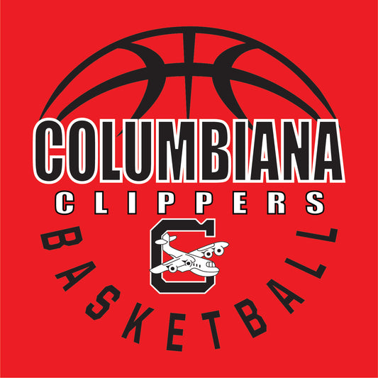 Columbiana Clippers Basketball PC55 Port & Company® Core Blend Tee 3