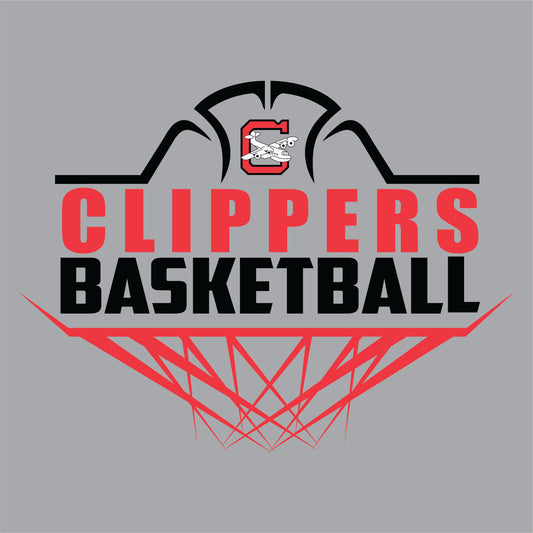 Columbiana Clippers Basketball PC55 Port & Company® Core Blend Tee 4