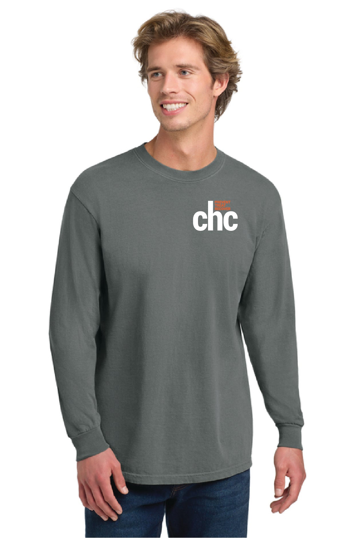 6014 Comfort Colors® Heavyweight Ring Spun Long Sleeve Tee SP CHC-8