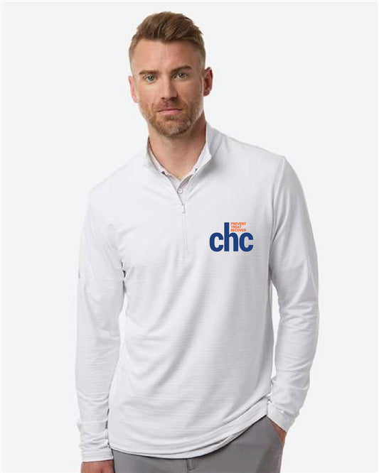 Men's Textured Stripe Quarter-Zip Pullover - A708 EMB CHC-30