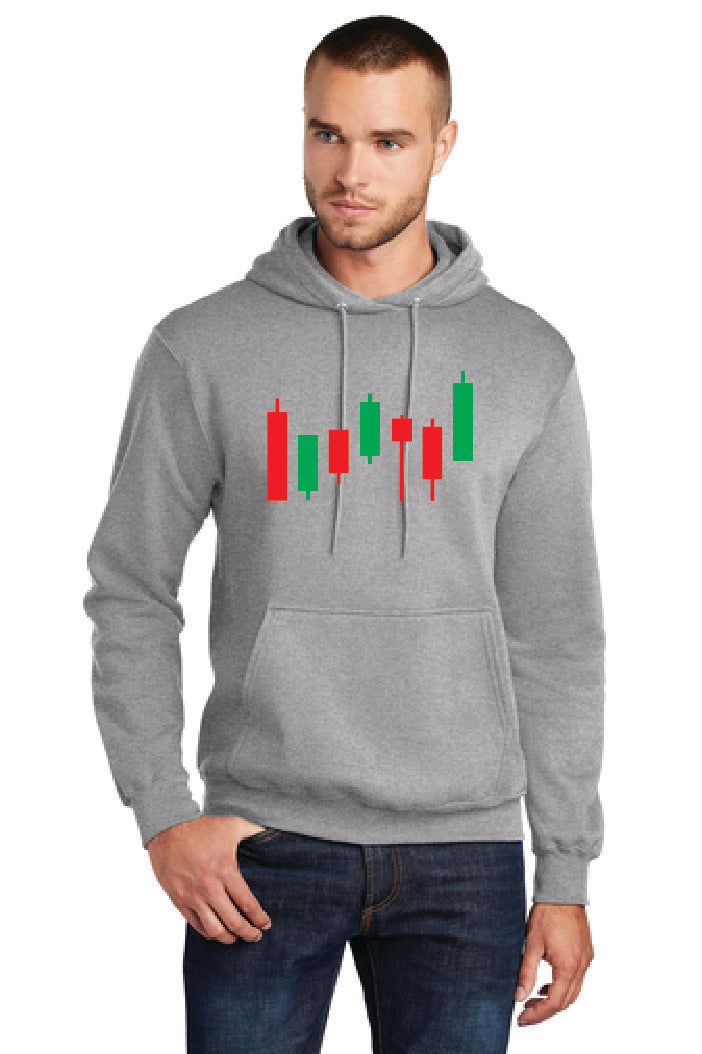 CANDLE STICK PATTERN PC78H Port & Company® Core Fleece Pullover Hooded Sweatshirt 2