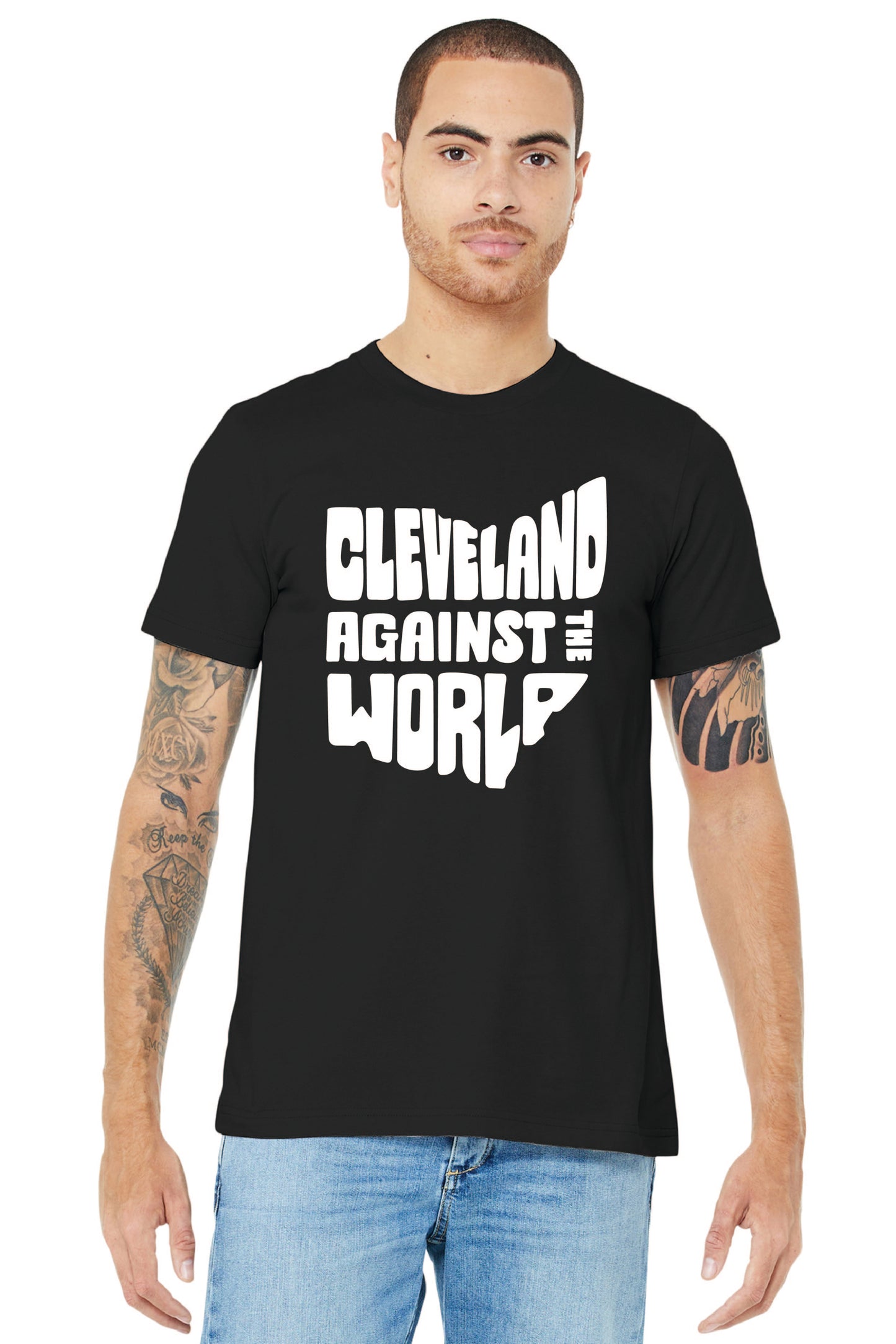 CLEVELAND AGAINST THE WORLD BC3001 BELLA+CANVAS ® Unisex Jersey Short Sleeve Tee 1