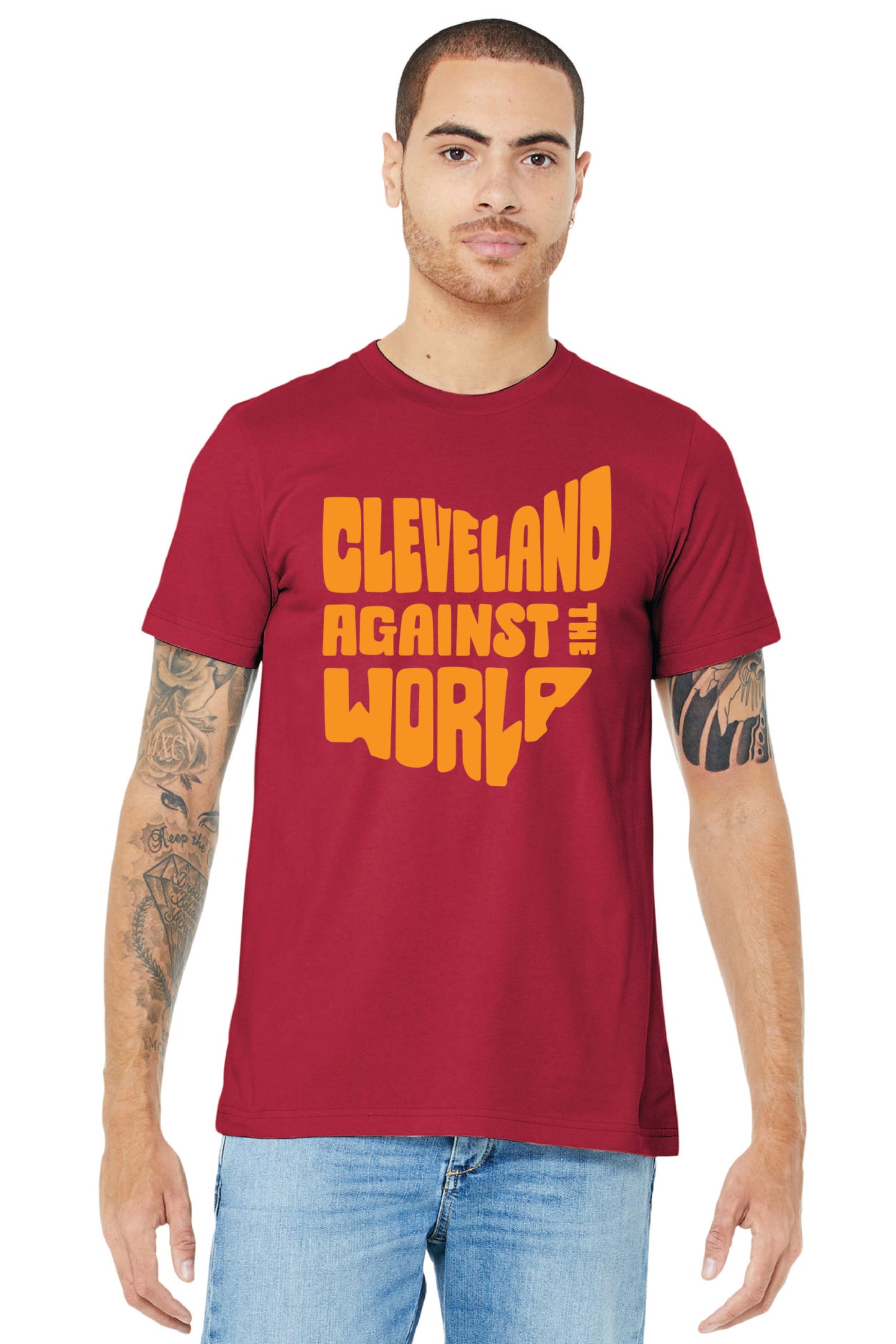 CLEVELAND AGAINST THE WORLD BC3001 BELLA+CANVAS ® Unisex Jersey Short Sleeve Tee 1