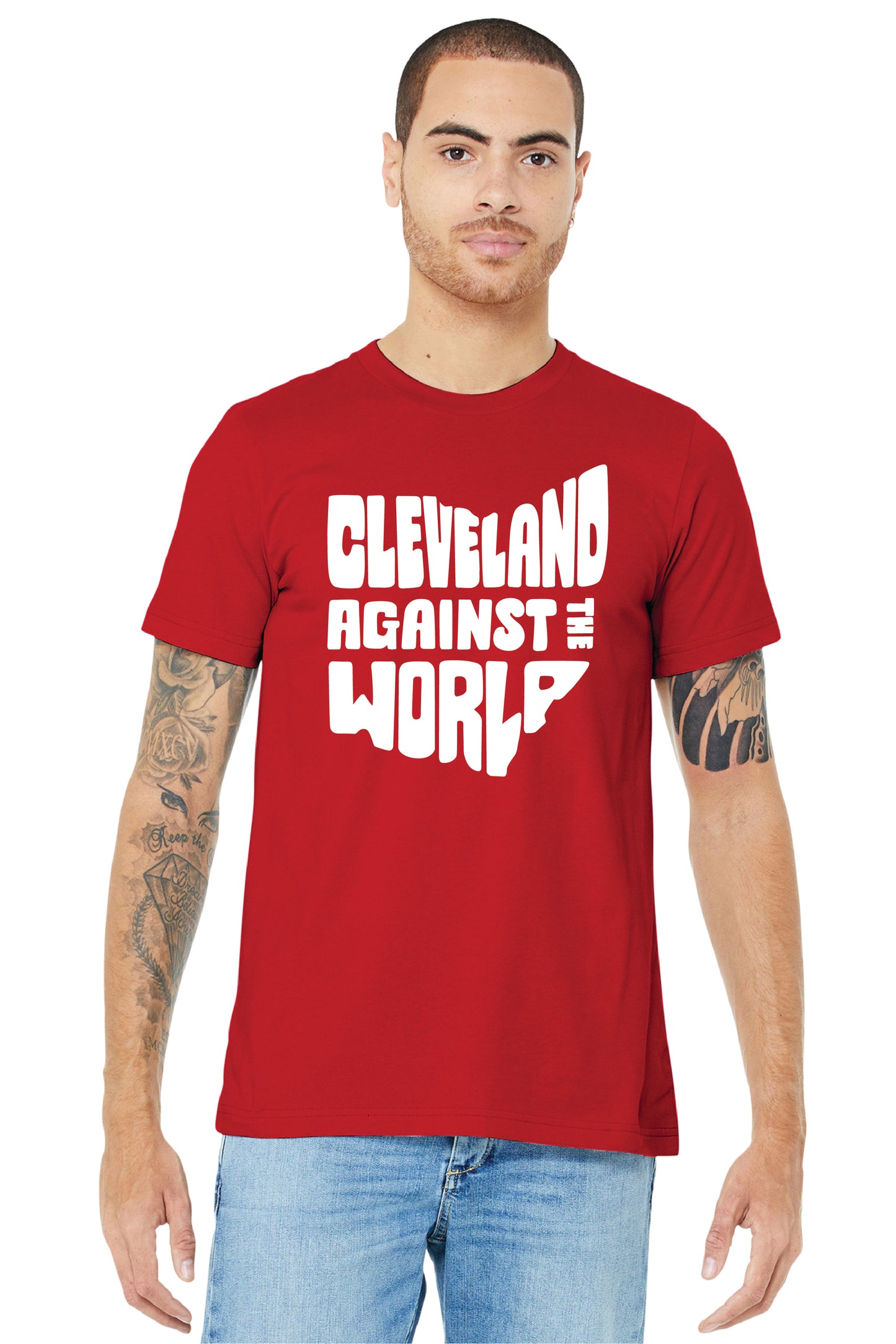 CLEVELAND AGAINST THE WORLD BC3001 BELLA+CANVAS ® Unisex Jersey Short Sleeve Tee 1