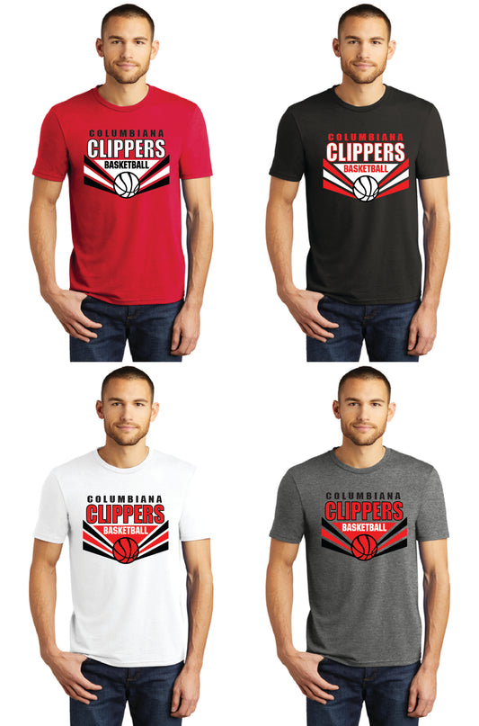 Columbiana Clippers Basketball PC55 Port & Company® Core Blend Tee 1