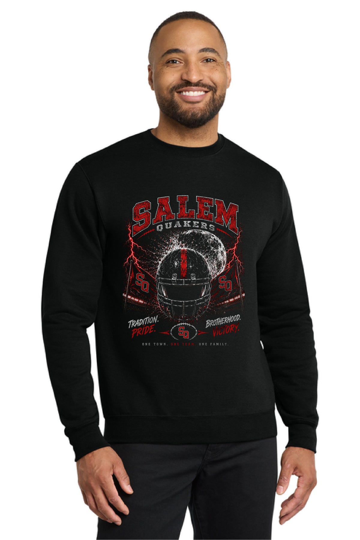SALEM QUAKERS FOOTBALL PC78 Port & Company® Core Fleece Crewneck Sweatshirt SF-14