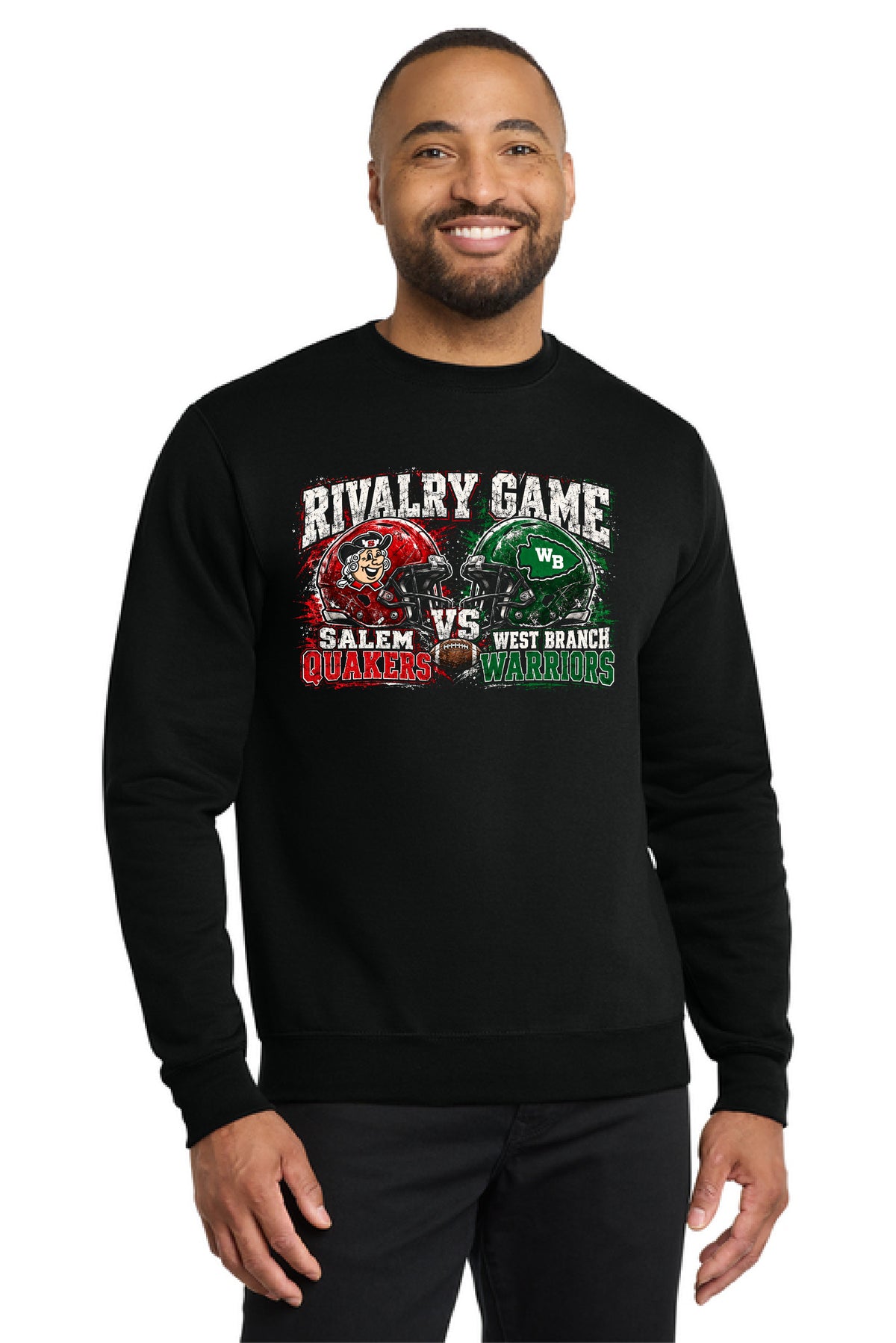 SALEM QUAKERS FOOTBALL PC78 Port & Company® Core Fleece Crewneck Sweatshirt SF-16