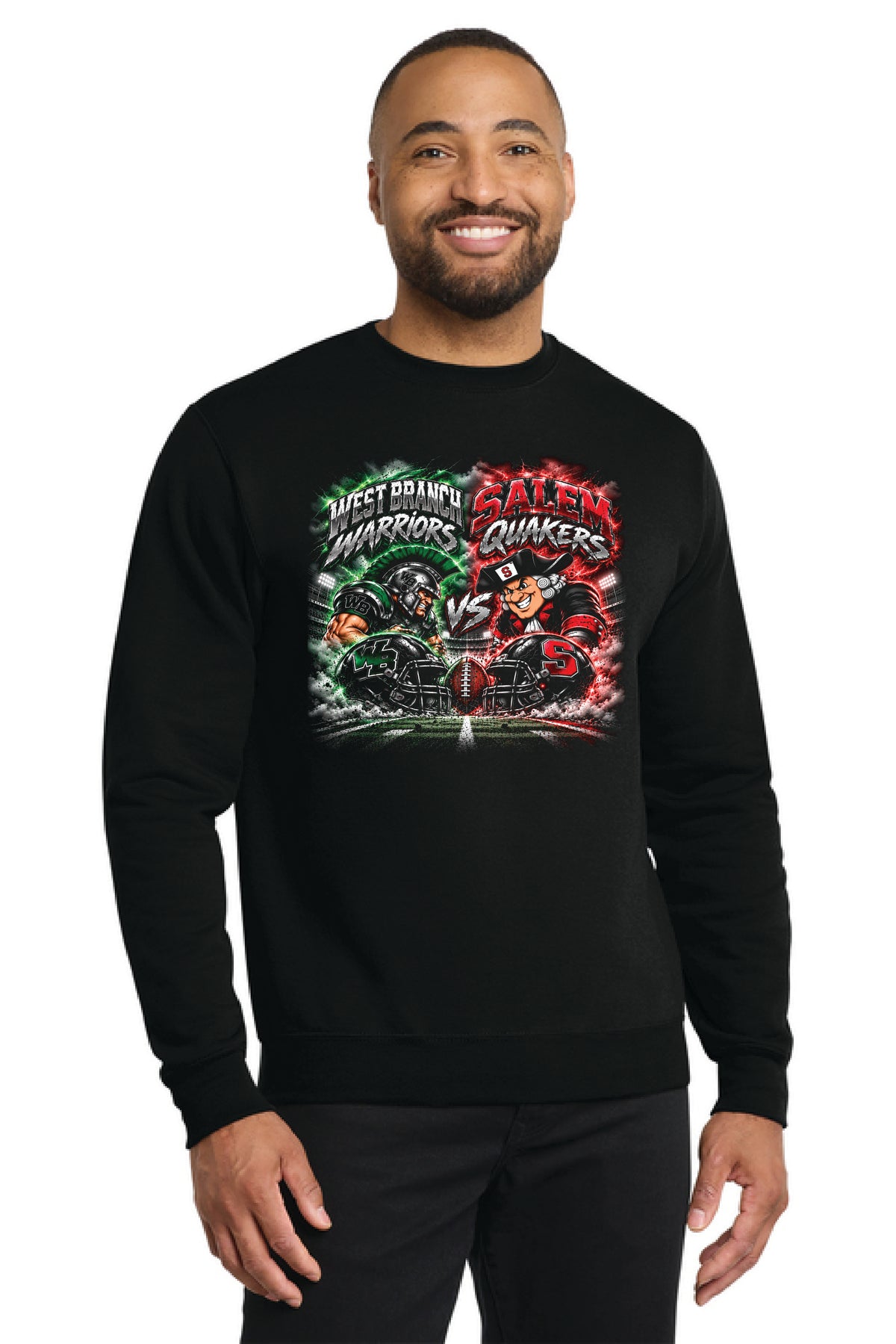 SALEM QUAKERS FOOTBALL PC78 Port & Company® Core Fleece Crewneck Sweatshirt SF-23