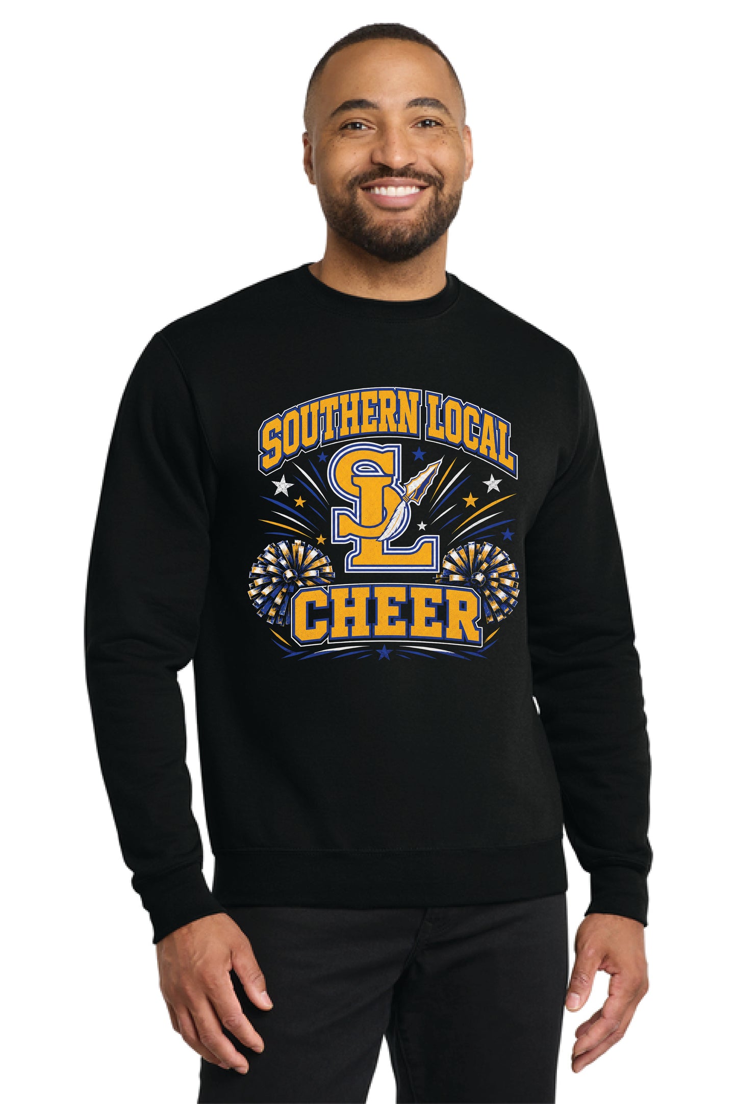 SL CHEER PC78 Port & Co® Core Fleece Crewneck Sweatshirt 2