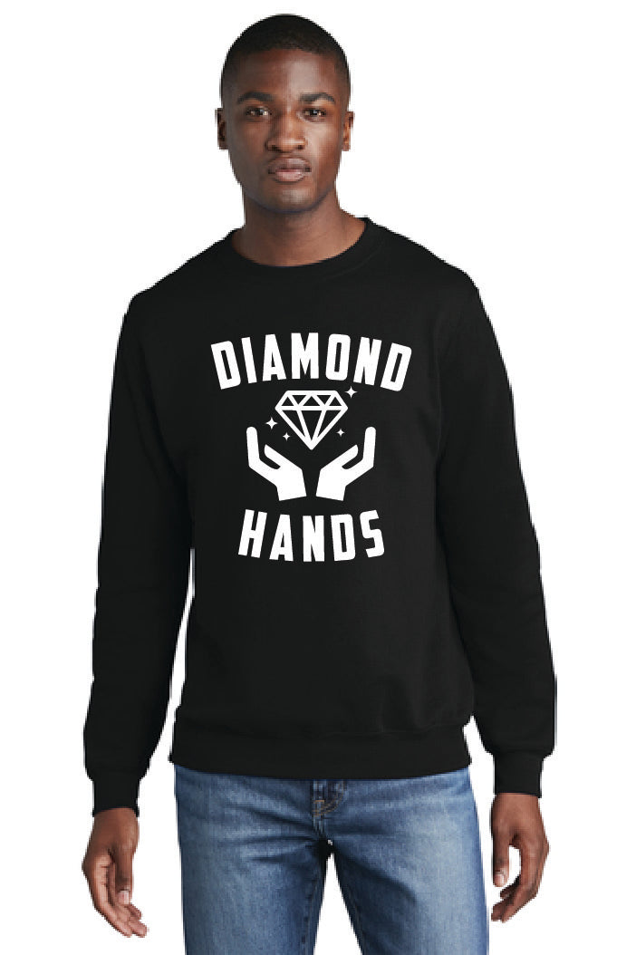 DIAMOND HANDS PC78 Port & Company® Core Fleece Crewneck Sweatshirt 4