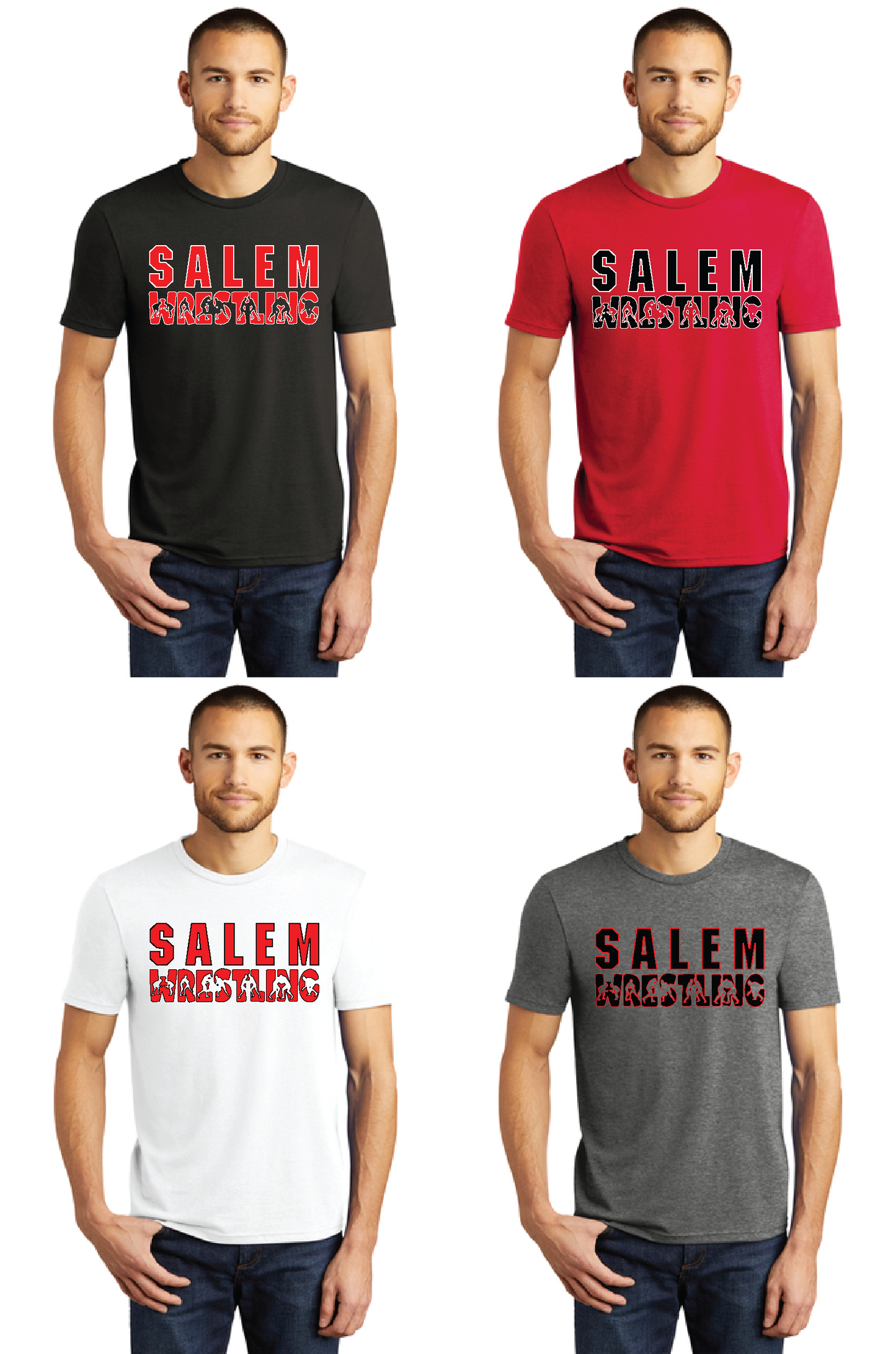 Salem Quakers Wrestling DM130 District ® Perfect Tri ® Tee 15