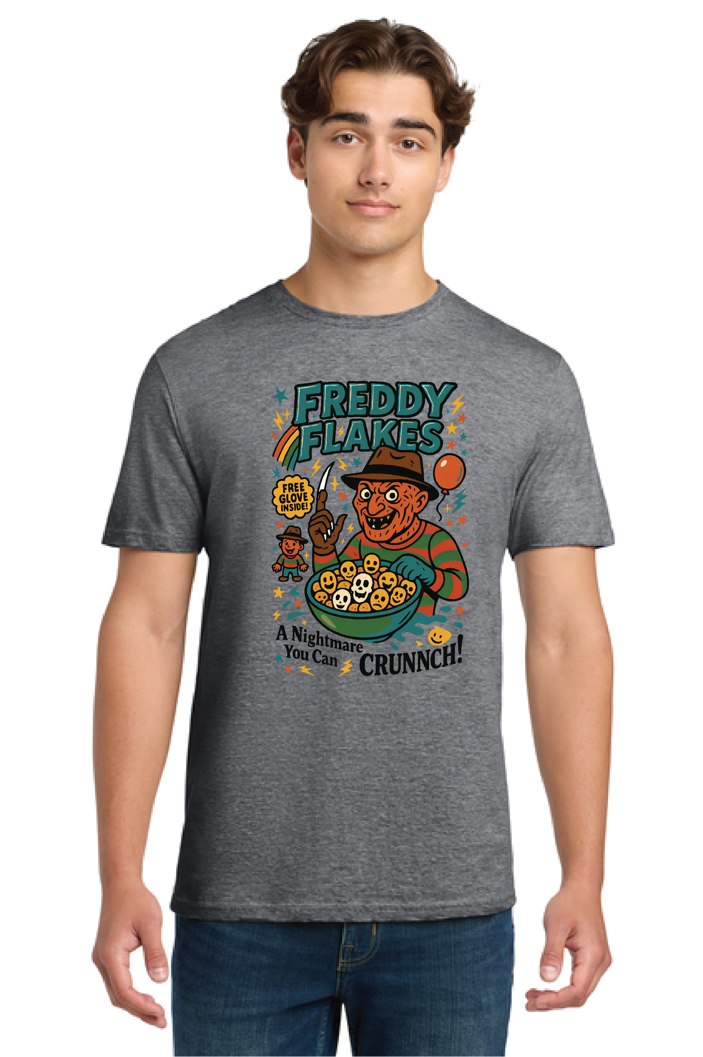 HALLOWEEN FREDDY FLAKES DM130 District ® Perfect Tri Tee HW-5