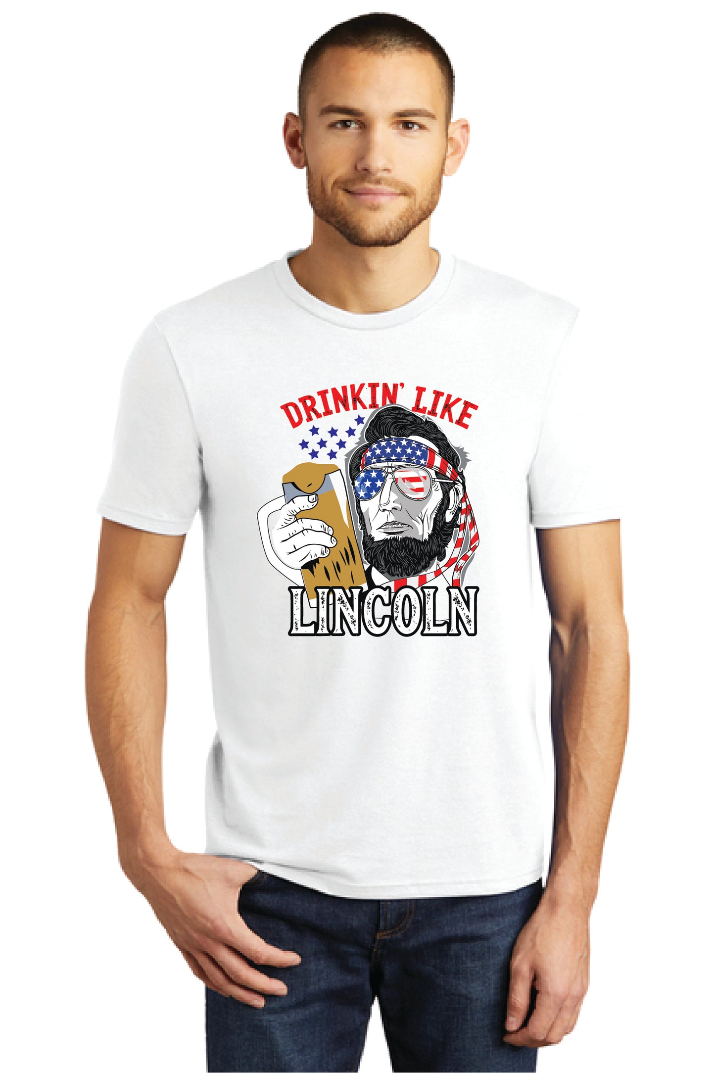 DRINKIN LIKE LINCOLN DM130 District ® Perfect Tri ® Tee 14