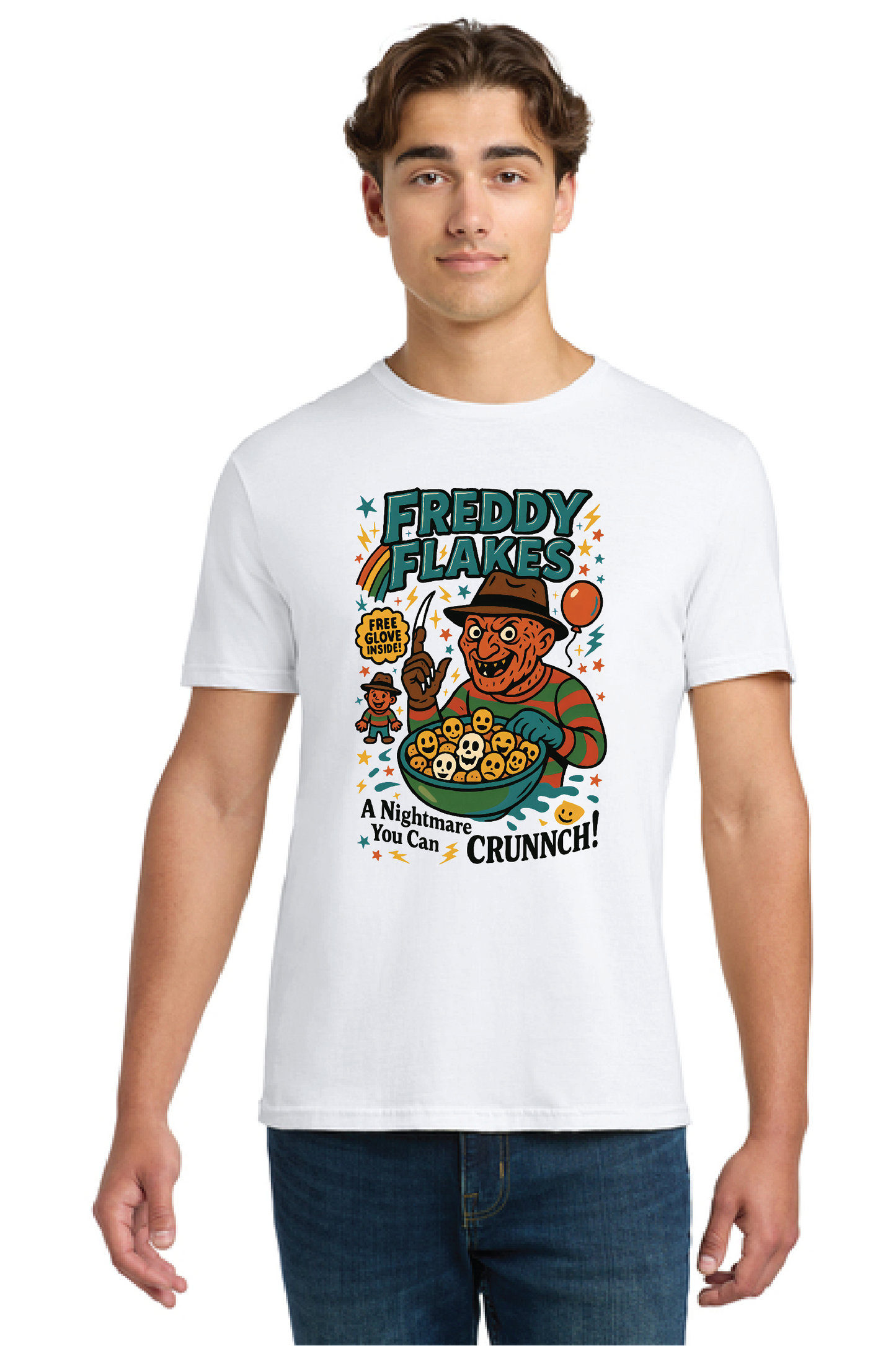 HALLOWEEN FREDDY FLAKES DM130 District ® Perfect Tri Tee HW-5
