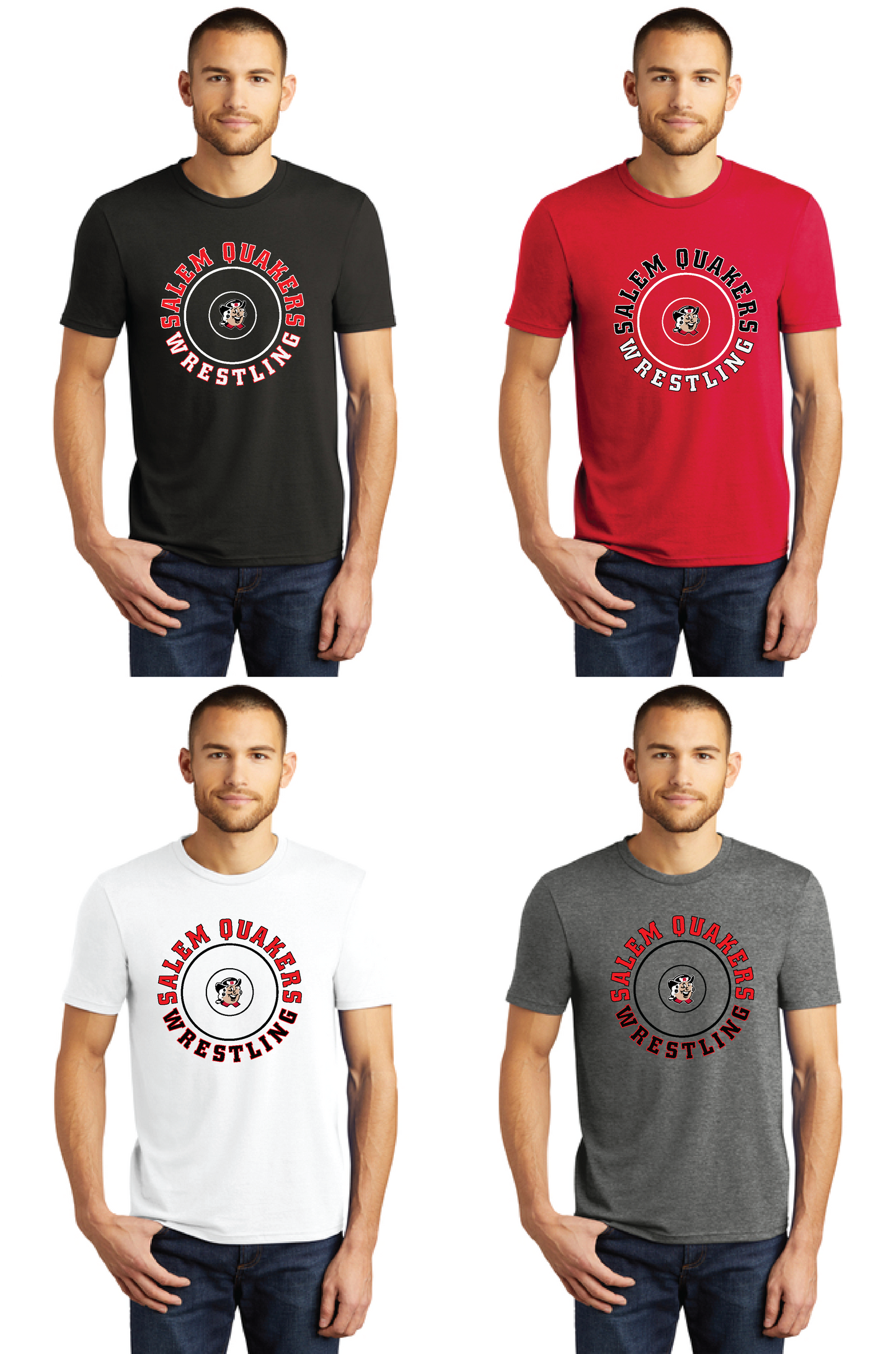 Salem Quakers Wrestling DM130 District ® Perfect Tri ® Tee 13