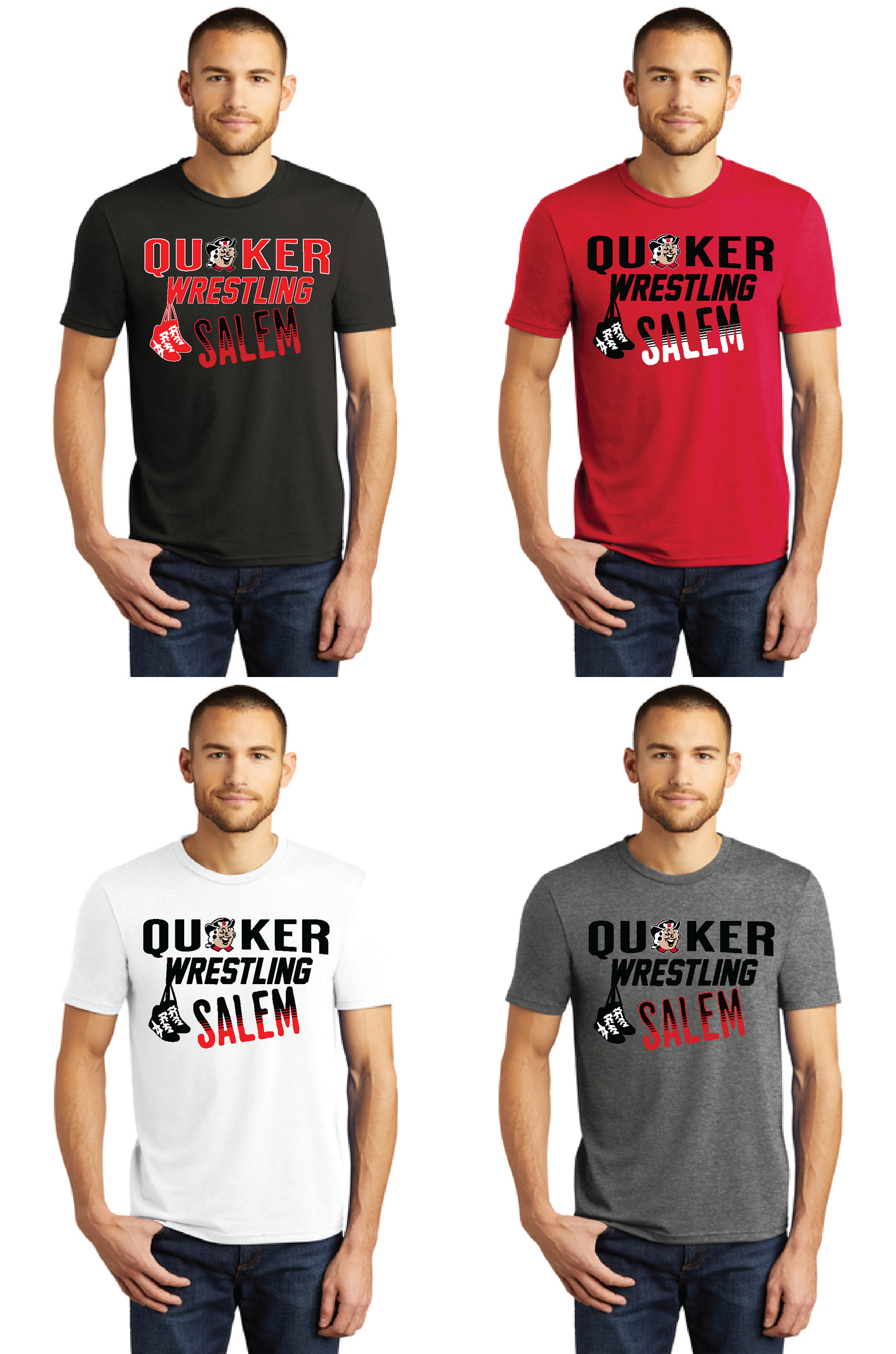 Salem Quakers Wrestling DM130 District ® Perfect Tri ® Tee 17