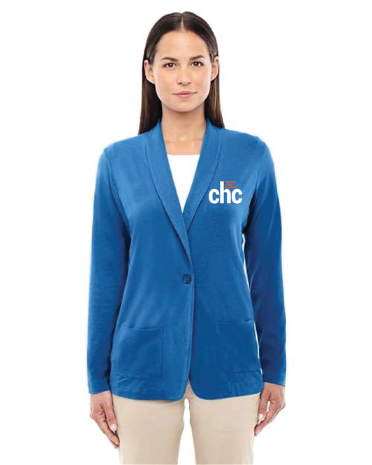 DP462W Women's Perfect Fit™ Shawl Collar Cardigan  EMB-CHC-14