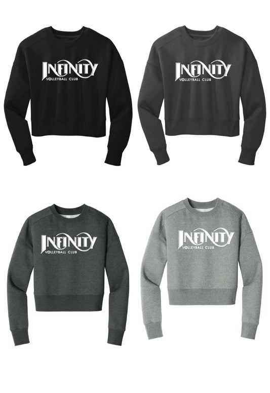 District® Women’s Perfect Weight® Fleece Cropped Crew DT1105