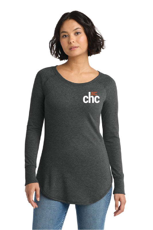 DT132L District® Women’s Perfect Tri® Long Sleeve Tunic Tee SP CHC-7