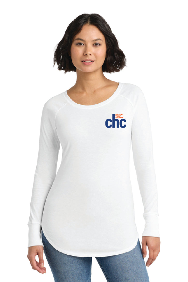 DT132L District® Women’s Perfect Tri® Long Sleeve Tunic Tee SP CHC-7
