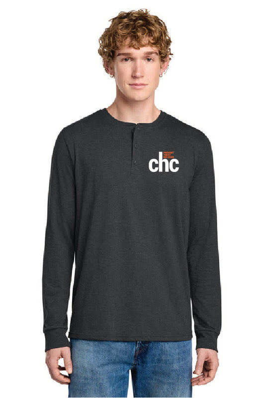 DT145 District® Perfect Tri® Long Sleeve Henley SP-CHC-6