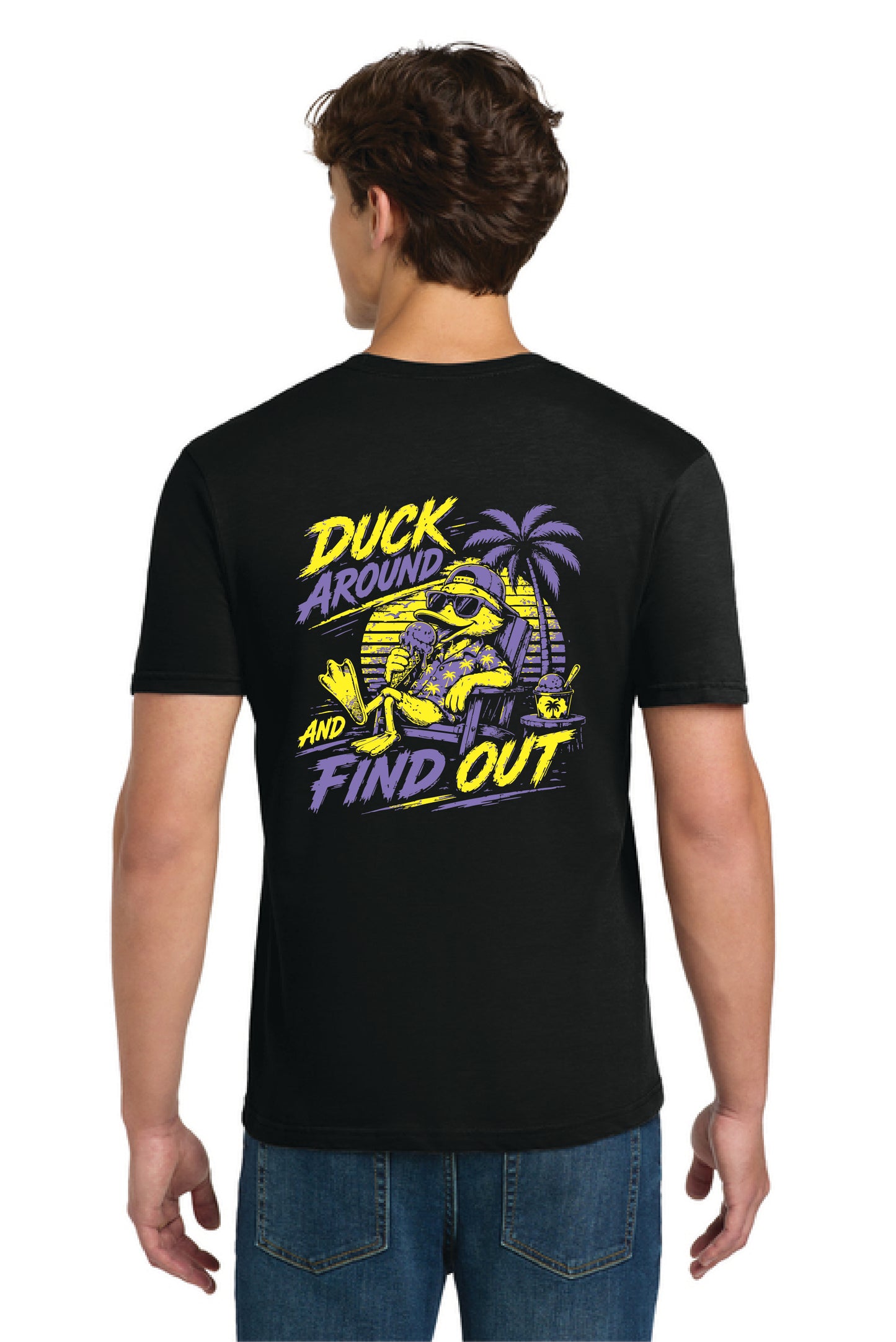 DUCK AROUND TOTALLY 80'S ICE CREAM SHOPPE 64000 SOFT STYLE TEE 2