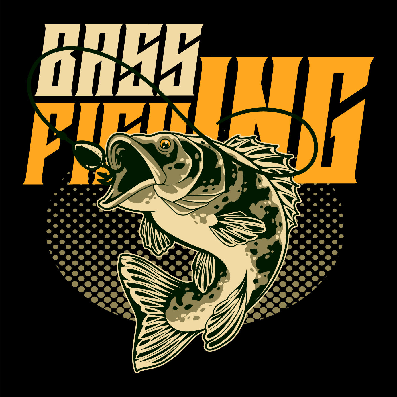 FISHING BASS FISHING BC3001 BELLA+CANVAS ® Unisex Jersey Short Sleeve Tee 6