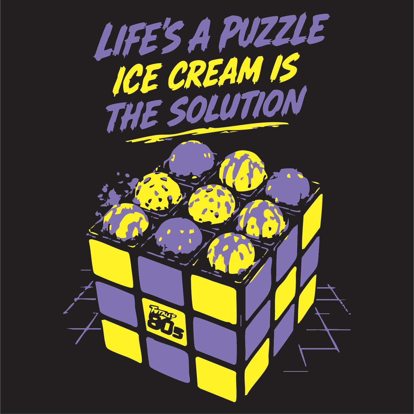 PUZZLE TOTALLY 80'S PC54LS LONG SLEEVE TEE 7