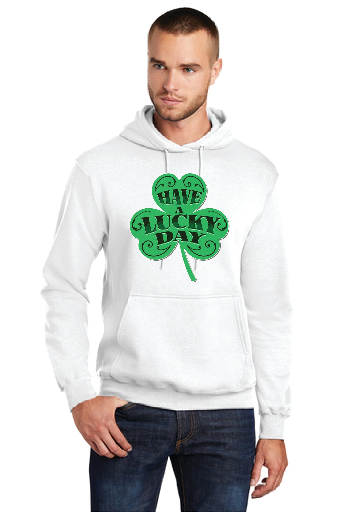HAVE A LUCKY DAY PC78H Port & Company® Core Fleece Pullover Hooded Sweatshirt 13