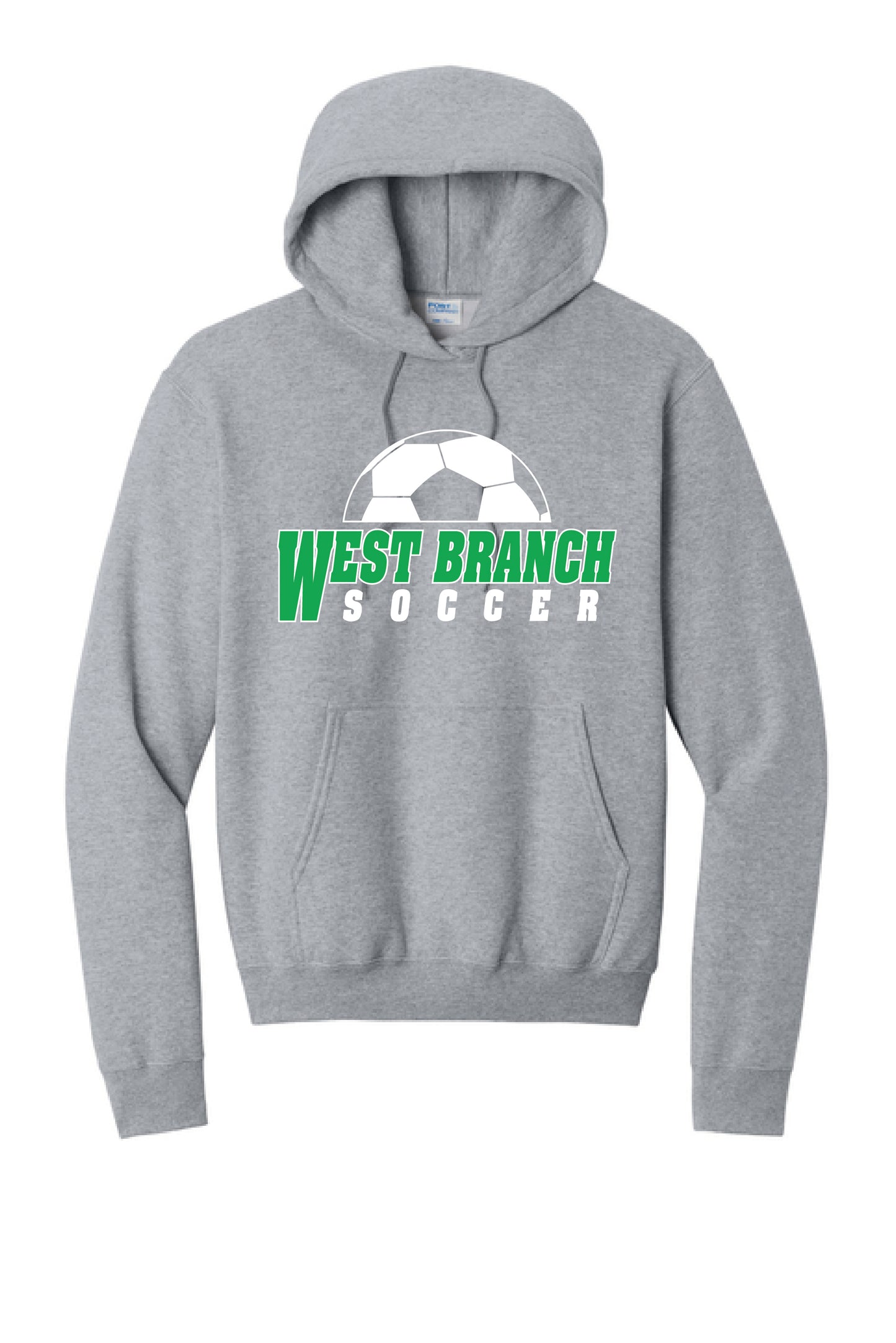 WE SOCCER PC78H Port & Company® Core Fleece Pullover Hooded Sweatshirt 1