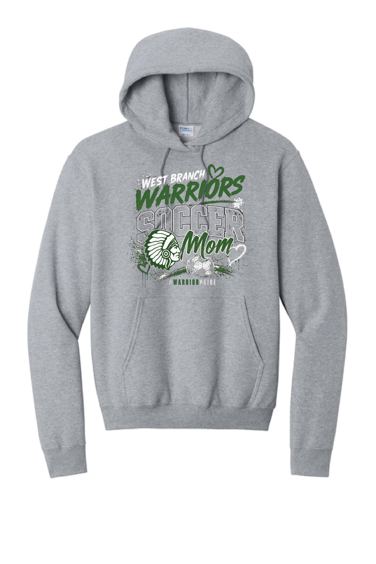 WE SOCCER PC78H Port & Company® Core Fleece Pullover Hooded Sweatshirt 5