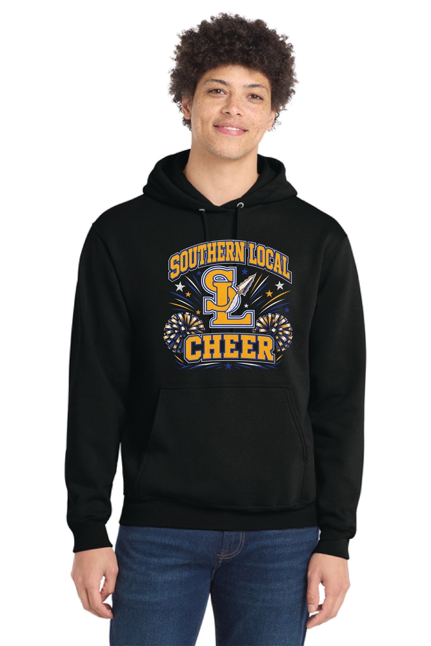 SL CHEER PC78H Port & Company® Core Fleece Pullover Hooded Sweatshirt 2