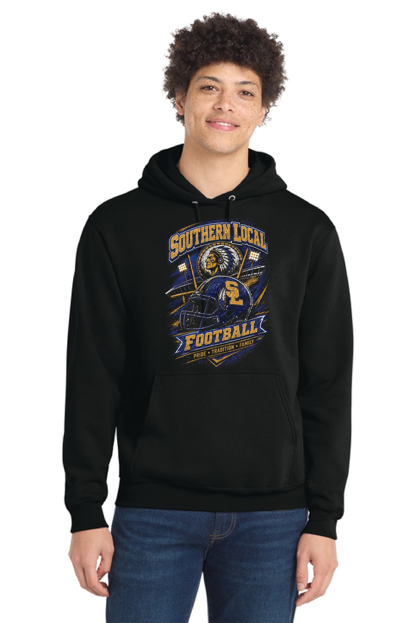 SL FOOTBALL PC78H Port & Company® Core Fleece Pullover Hooded Sweatshirt 2