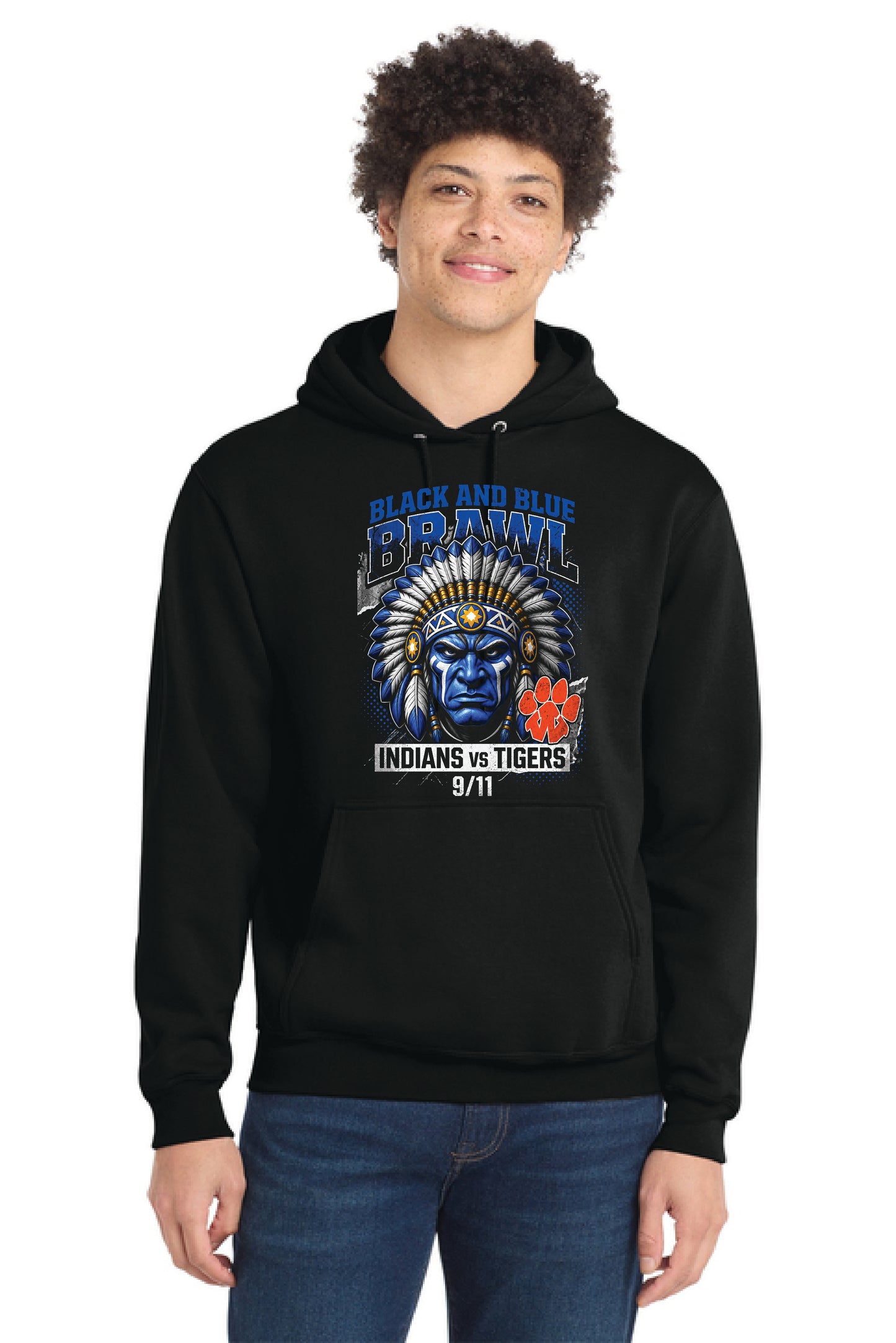 SL FOOTBALL PC78H Port & Company® Core Fleece Pullover Hooded Sweatshirt 1