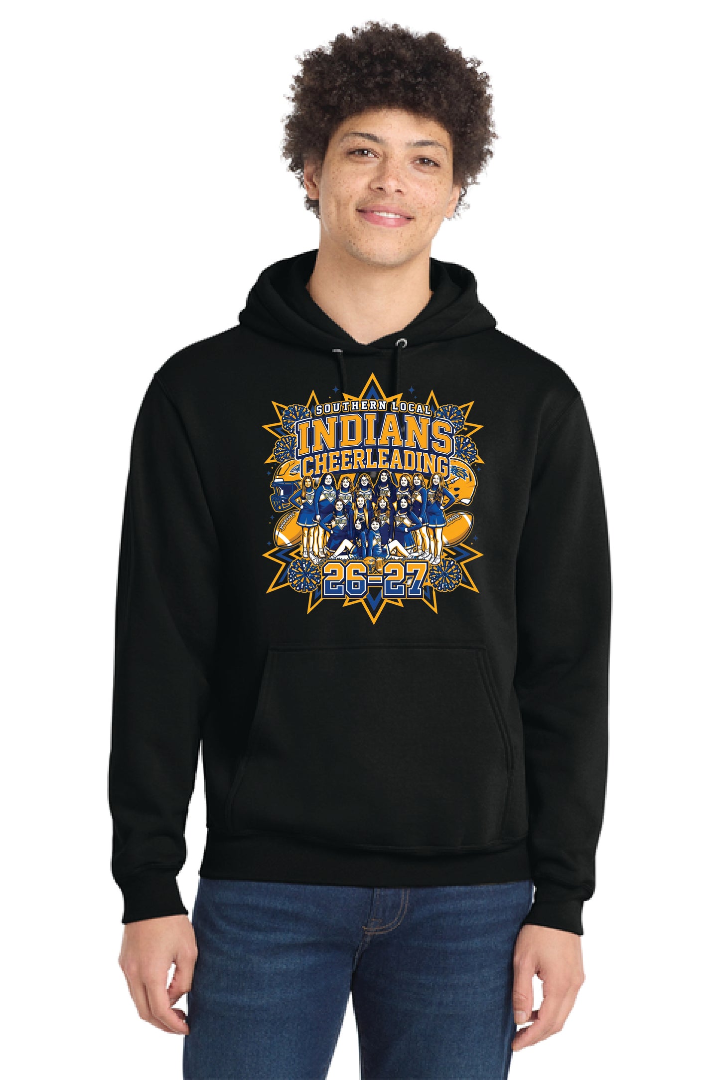 SL CHEER PC78H Port & Company® Core Fleece Pullover Hooded Sweatshirt 6