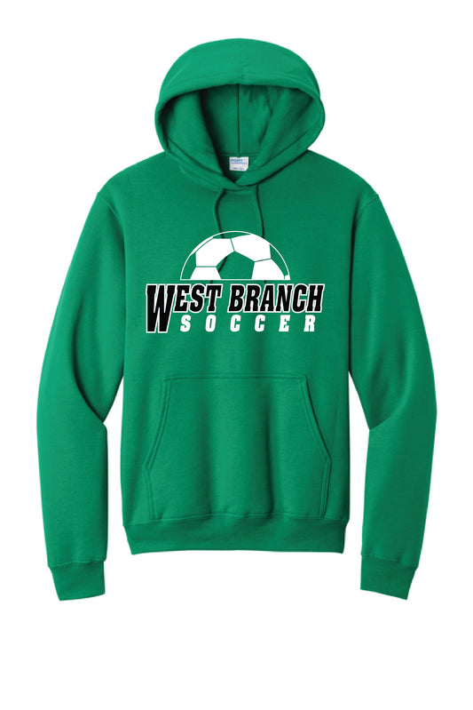 WE SOCCER PC78H Port & Company® Core Fleece Pullover Hooded Sweatshirt 1