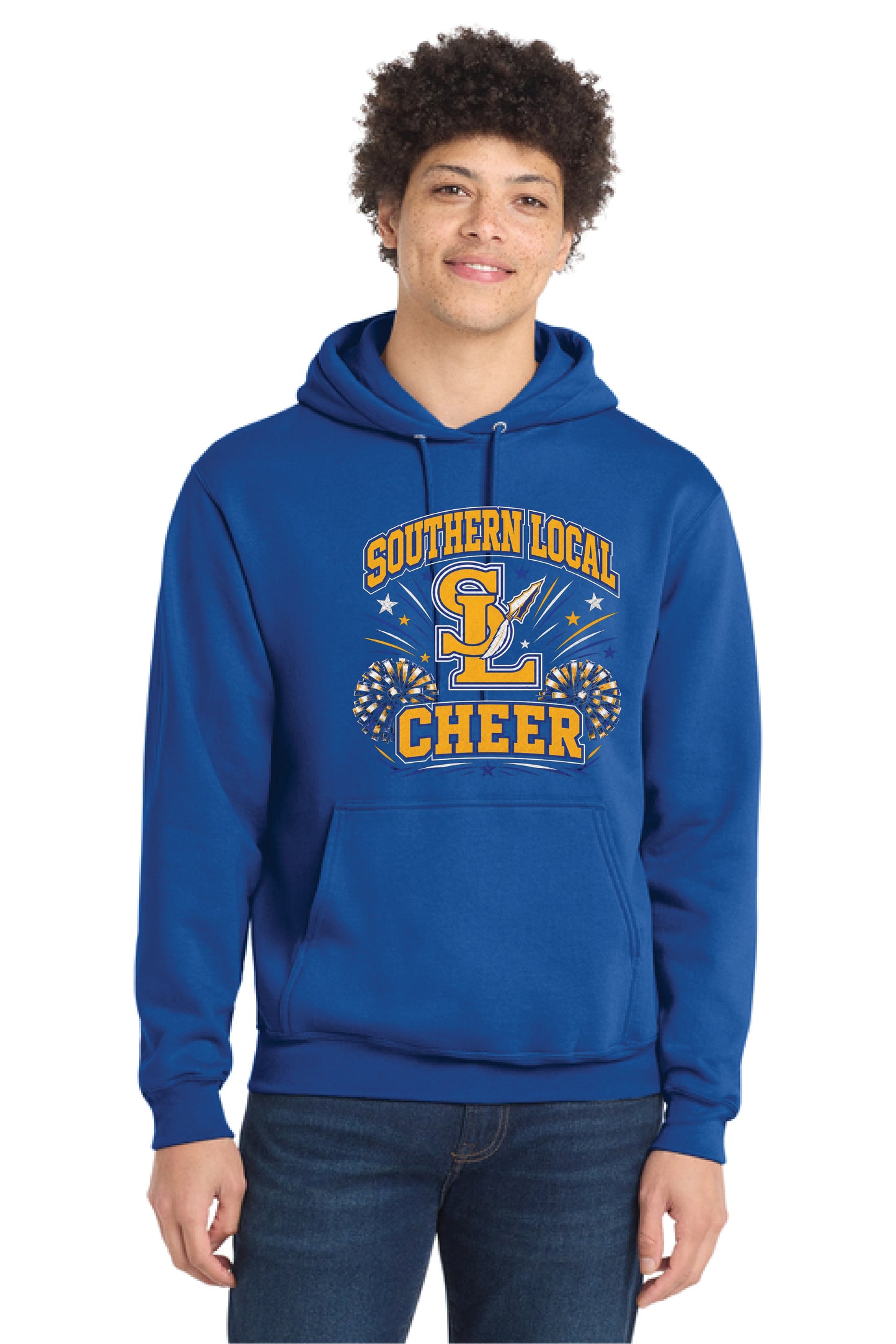 SL CHEER PC78H Port & Company® Core Fleece Pullover Hooded Sweatshirt 2