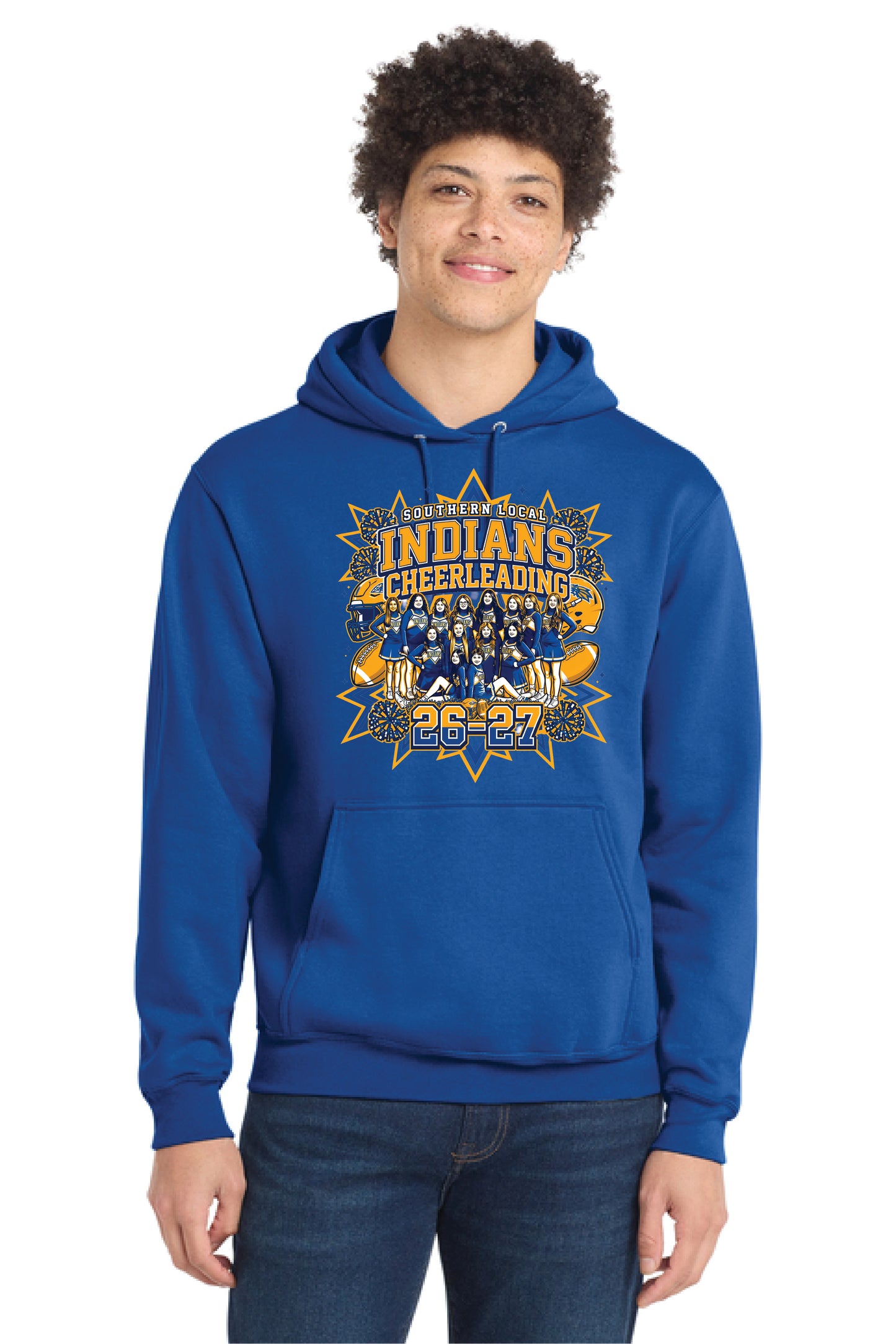 SL CHEER PC78H Port & Company® Core Fleece Pullover Hooded Sweatshirt 6