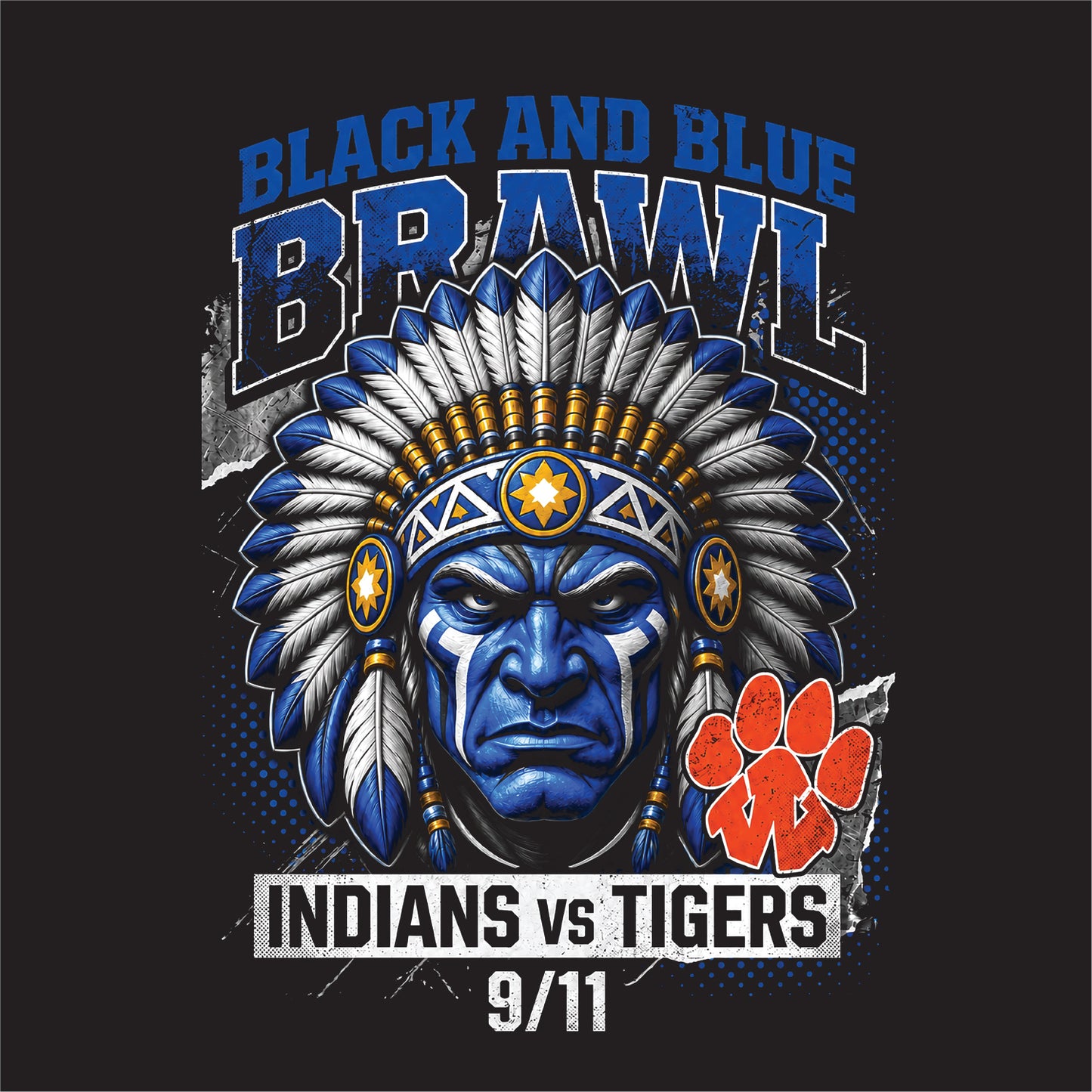 SL FOOTBALL BRAWL Port & Co® Core Blend Tee 1