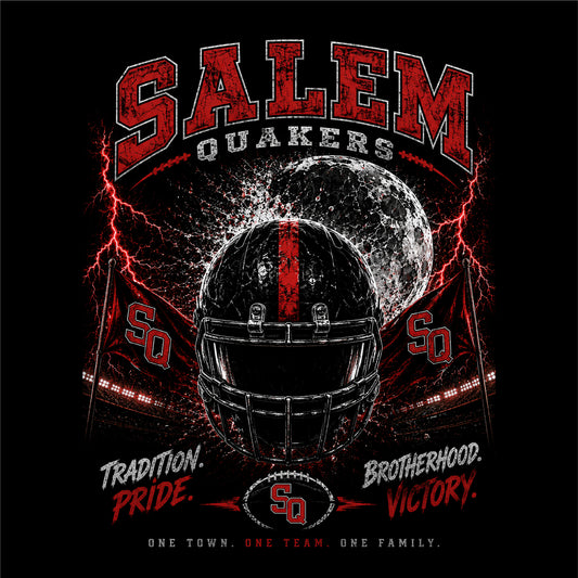 SALEM QUAKERS FOOTBALL Port & Co® Easy Cotton Tee SF-14
