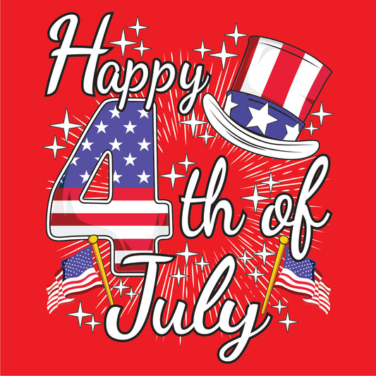 HAPPY 4TH OF JULY DM130 District ® Perfect Tri ® Tee 16