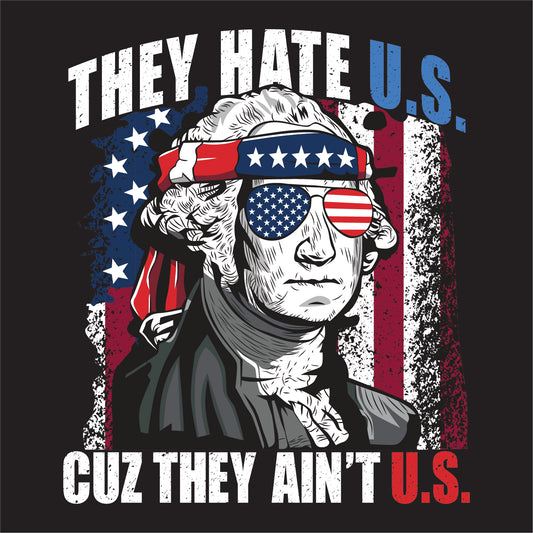 THEY HATE U.S. CUZ THEY AINT U.S. DM130 District ® Perfect Tri ® Tee 20
