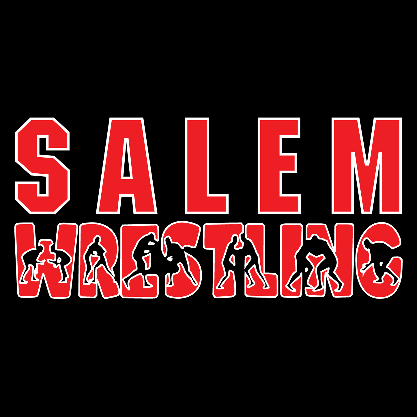 SALEM QUAKERS WRESTLING Port & Co™ PC54LS Long Sleeve Core Cotton Tee 15